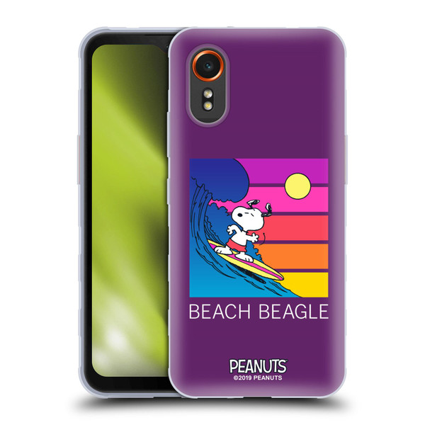 Peanuts Snoopy Aloha Disco Beach Beagle Soft Gel Case for Samsung Galaxy Xcover7 5G