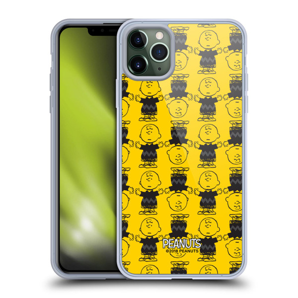 Peanuts Charlie Brown Patterns 2 Soft Gel Case for Apple iPhone 11 Pro Max & MagSafe