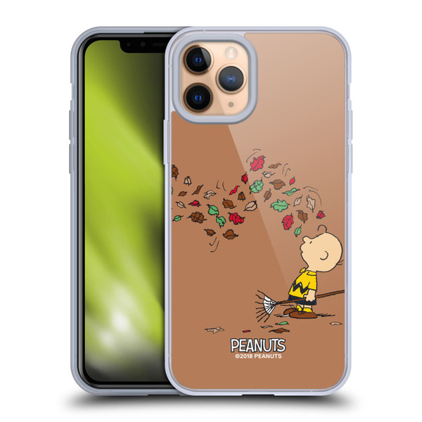 Peanuts Charlie Brown Autumn Soft Gel Case for Apple iPhone 11 Pro & MagSafe