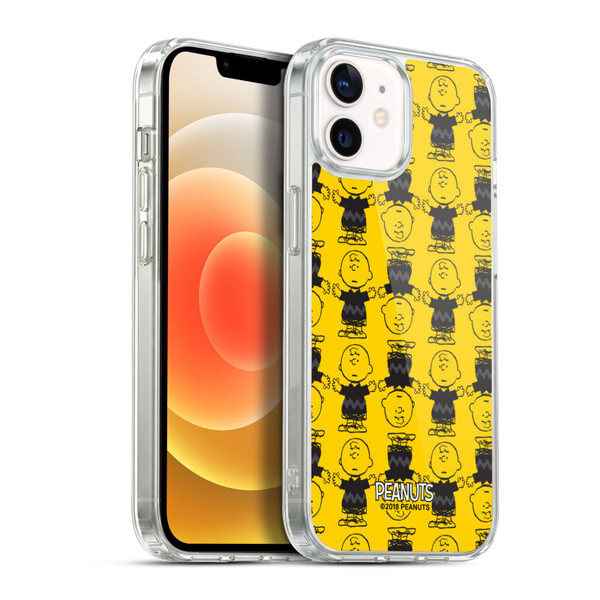 Peanuts Charlie Brown Patterns 2 Soft Gel Case for Apple iPhone 12 / iPhone 12 Pro & MagSafe