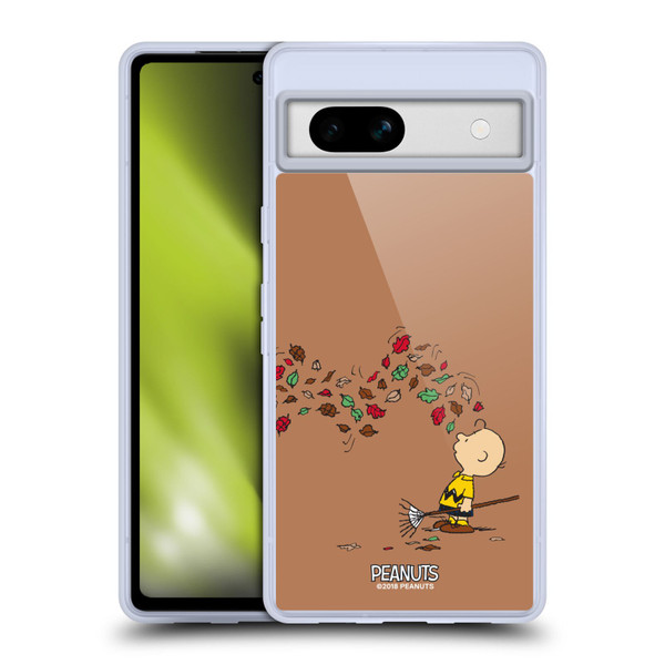 Peanuts Charlie Brown Autumn Soft Gel Case for Google Pixel 7a