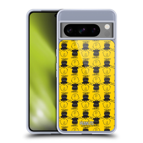 Peanuts Charlie Brown Patterns 2 Soft Gel Case for Google Pixel 8 Pro