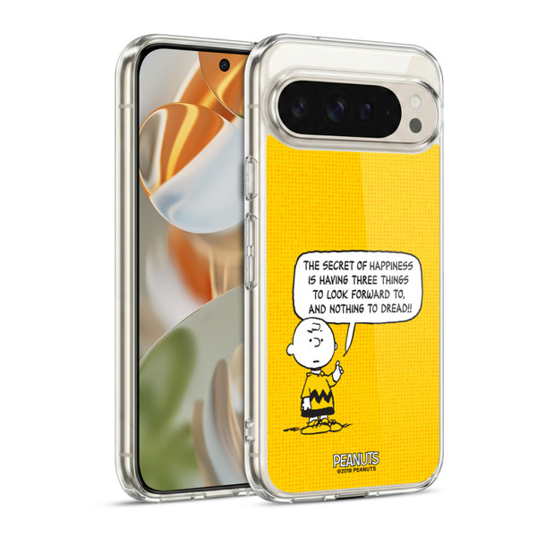 Peanuts Charlie Brown Happiness Soft Gel Case for Google Pixel 9 / Pixel 9 Pro