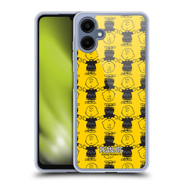 Peanuts Charlie Brown Patterns 2 Soft Gel Case for Samsung Galaxy A06 4G