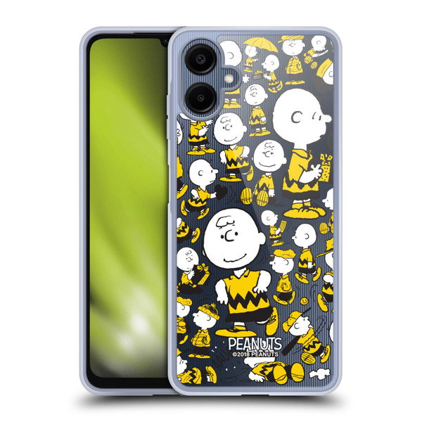 Peanuts Charlie Brown Patterns 3 Soft Gel Case for Samsung Galaxy A06 4G