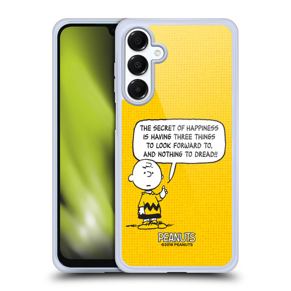Peanuts Charlie Brown Happiness Soft Gel Case for Samsung Galaxy A16 5G & MagSafe