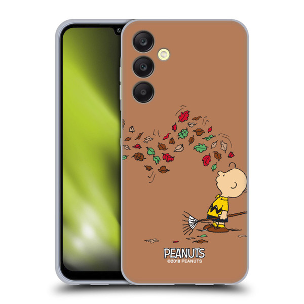 Peanuts Charlie Brown Autumn Soft Gel Case for Samsung Galaxy A25 5G