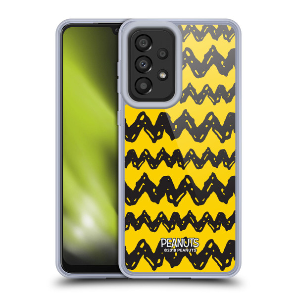 Peanuts Charlie Brown Patterns Soft Gel Case for Samsung Galaxy A33 5G (2022)