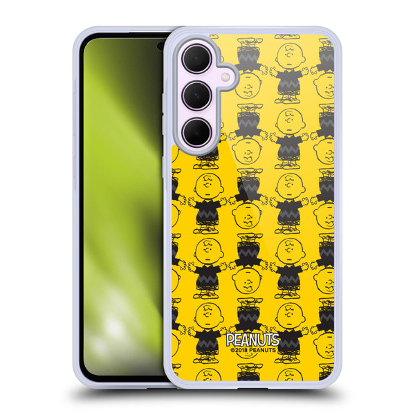 Peanuts Charlie Brown Patterns 2 Soft Gel Case for Samsung Galaxy A35 5G