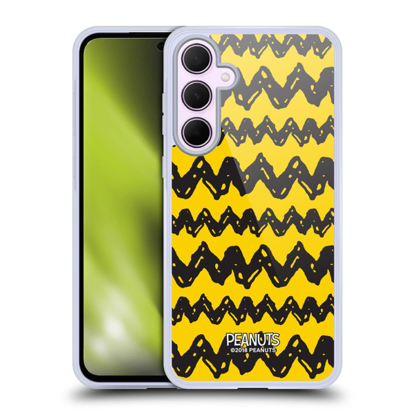 Peanuts Charlie Brown Patterns Soft Gel Case for Samsung Galaxy A35 5G