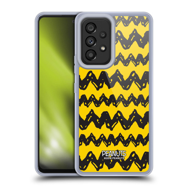 Peanuts Charlie Brown Patterns Soft Gel Case for Samsung Galaxy A53 5G (2022)