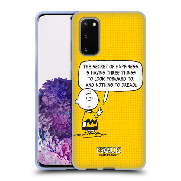 Peanuts Charlie Brown Happiness Soft Gel Case for Samsung Galaxy S20 / S20 5G