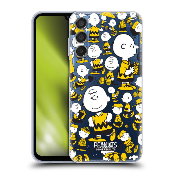 Peanuts Charlie Brown Patterns 3 Soft Gel Case for Samsung Galaxy M15/F15 5G
