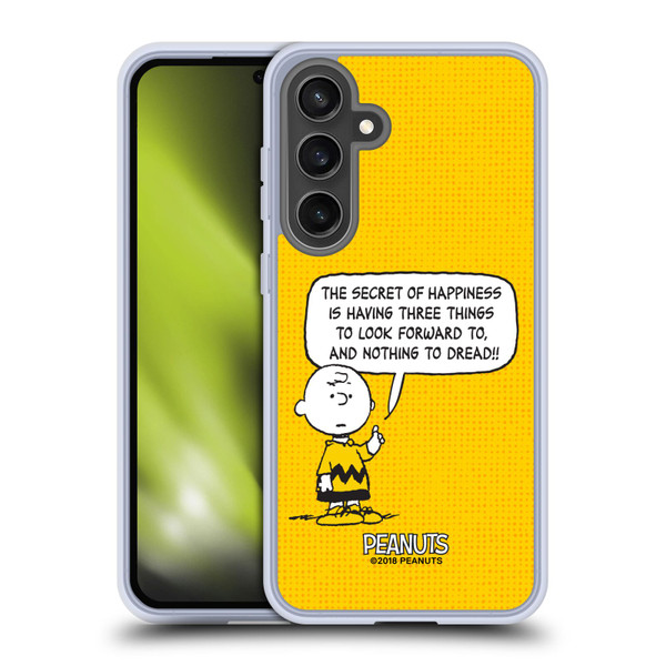 Peanuts Charlie Brown Happiness Soft Gel Case for Samsung Galaxy S24 FE & MagSafe