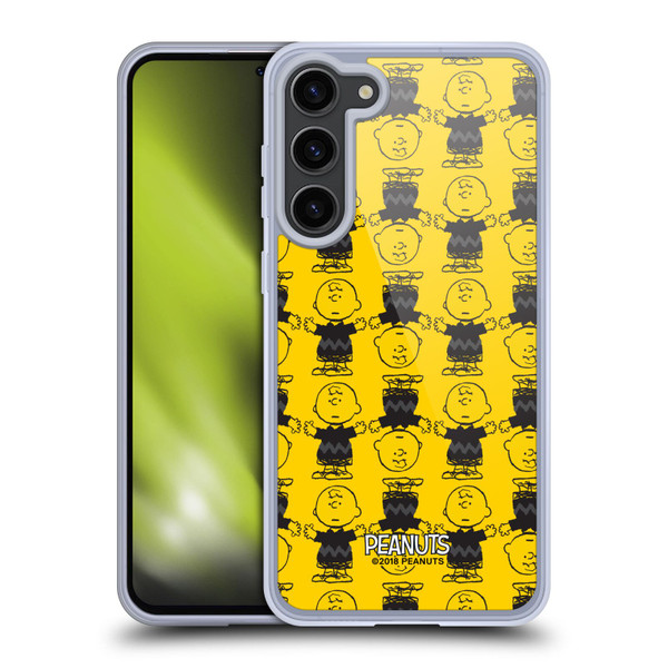 Peanuts Charlie Brown Patterns 2 Soft Gel Case for Samsung Galaxy S23+ 5G & MagSafe