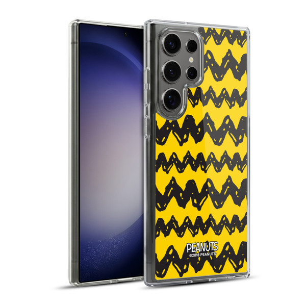 Peanuts Charlie Brown Patterns Soft Gel Case for Samsung Galaxy S23 Ultra 5G & MagSafe