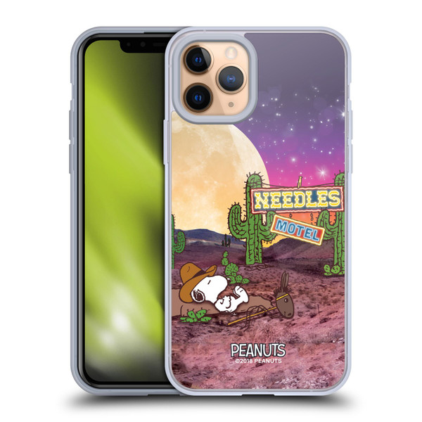 Peanuts Snoopy Space Cowboy Nebula Cactus Needles Soft Gel Case for Apple iPhone 11 Pro & MagSafe