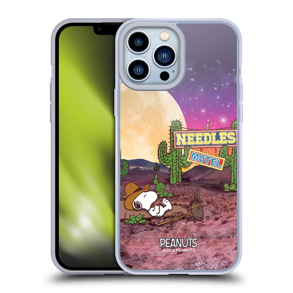Peanuts Snoopy Space Cowboy Nebula Cactus Needles Soft Gel Case for Apple iPhone 13 Pro Max & MagSafe