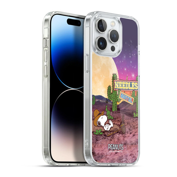 Peanuts Snoopy Space Cowboy Nebula Cactus Needles Soft Gel Case for Apple iPhone 13 Pro Max & MagSafe