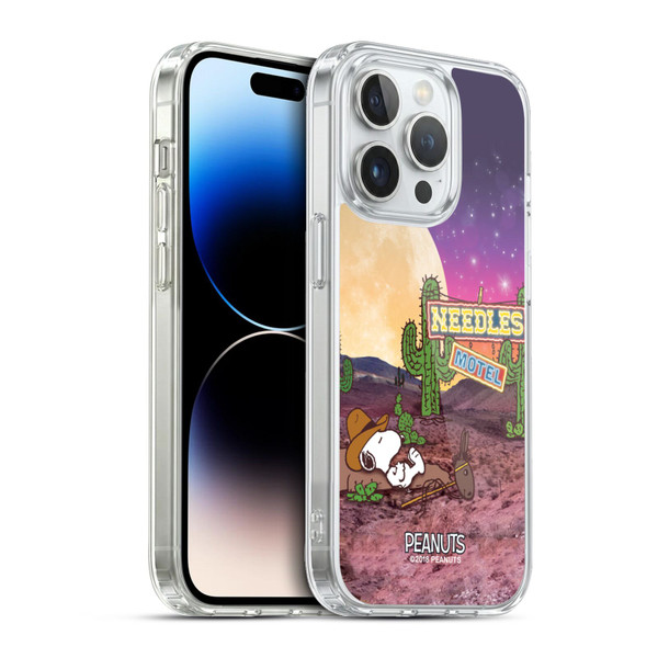 Peanuts Snoopy Space Cowboy Nebula Cactus Needles Soft Gel Case for Apple iPhone 13 Pro & MagSafe