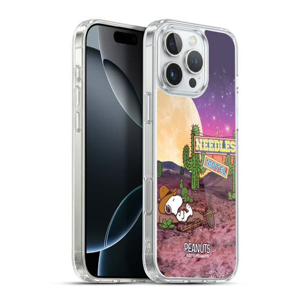 Peanuts Snoopy Space Cowboy Nebula Cactus Needles Soft Gel Case for Apple iPhone 16 Pro Max & MagSafe