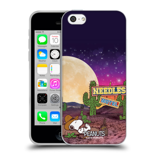 Peanuts Snoopy Space Cowboy Nebula Cactus Needles Soft Gel Case for Apple iPhone 5c