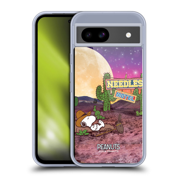 Peanuts Snoopy Space Cowboy Nebula Cactus Needles Soft Gel Case for Google Pixel 8a
