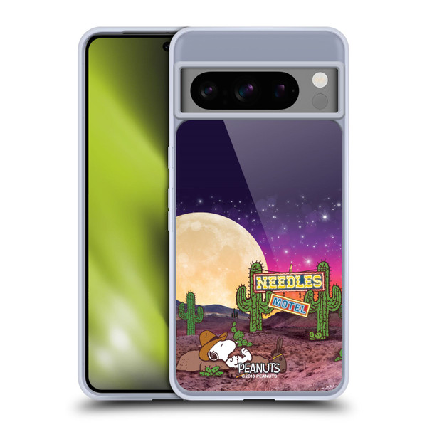 Peanuts Snoopy Space Cowboy Nebula Cactus Needles Soft Gel Case for Google Pixel 8 Pro