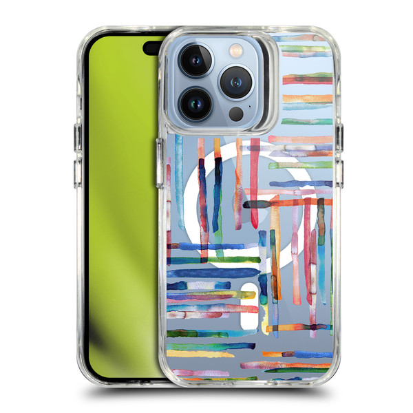 Ninola 2025-26 Collection Modern Scandi Stripes SHOCKPROOF BUMPER CASE COMPATIBLE WITH Apple iPhone 13 Pro & MAGSAFE