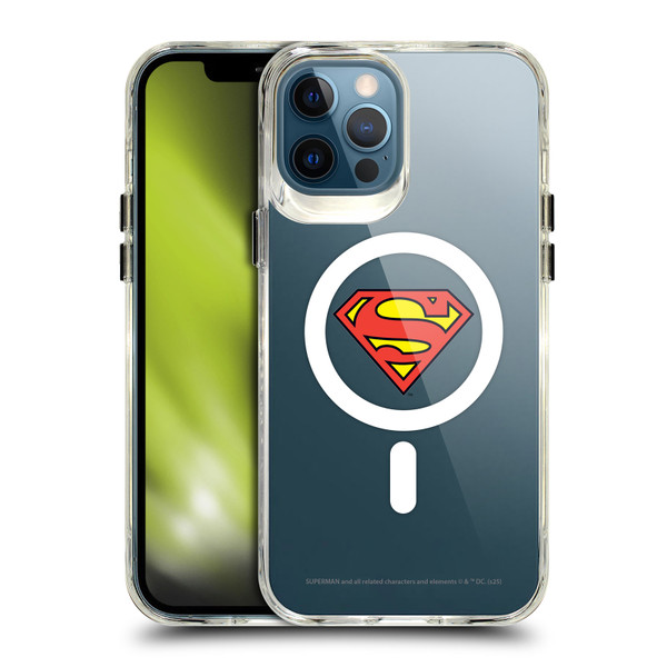 Superman DC Comics Logos and Comics Classic SHOCKPROOF BUMPER CASE COMPATIBLE WITH Apple iPhone 12 Pro Max & MAGSAFE