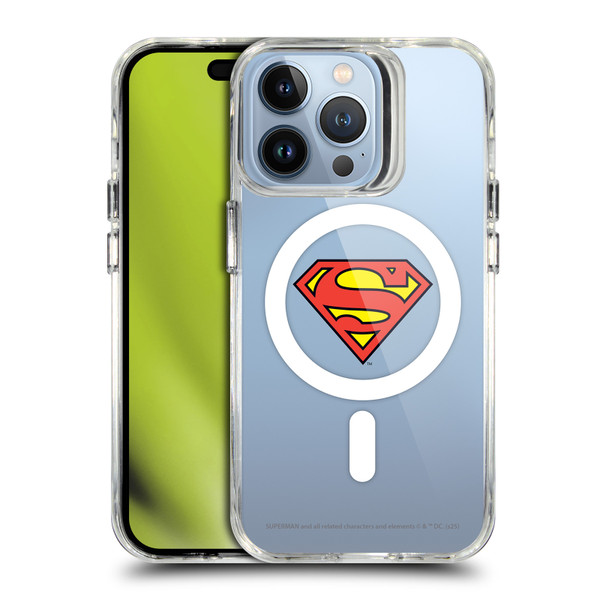 Superman DC Comics Logos and Comics Classic SHOCKPROOF BUMPER CASE COMPATIBLE WITH Apple iPhone 13 Pro & MAGSAFE