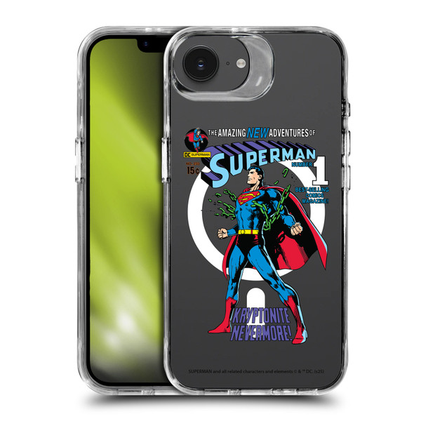 Superman DC Comics Logos and Comics Unchained SHOCKPROOF BUMPER CASE COMPATIBLE WITH Apple iPhone 16e / Apple iPhone 17e & MAGSAFE