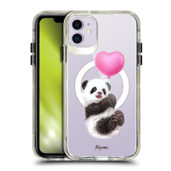 Kayomi Harai Animals Panda Balloon SHOCKPROOF BUMPER CASE COMPATIBLE WITH Apple iPhone 11 & MAGSAFE