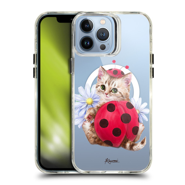 Kayomi Harai Animals Ladybug Cat SHOCKPROOF BUMPER CASE COMPATIBLE WITH Apple iPhone 13 Pro Max & MAGSAFE