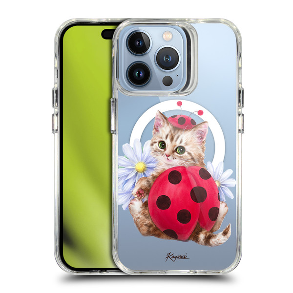 Kayomi Harai Animals Ladybug Cat SHOCKPROOF BUMPER CASE COMPATIBLE WITH Apple iPhone 13 Pro & MAGSAFE