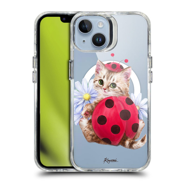 Kayomi Harai Animals Ladybug Cat SHOCKPROOF BUMPER CASE COMPATIBLE WITH Apple iPhone 14 & MAGSAFE