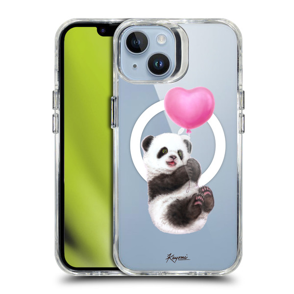 Kayomi Harai Animals Panda Balloon SHOCKPROOF BUMPER CASE COMPATIBLE WITH Apple iPhone 14 & MAGSAFE