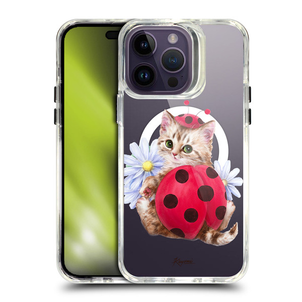 Kayomi Harai Animals Ladybug Cat SHOCKPROOF BUMPER CASE COMPATIBLE WITH Apple iPhone 14 Pro Max & MAGSAFE