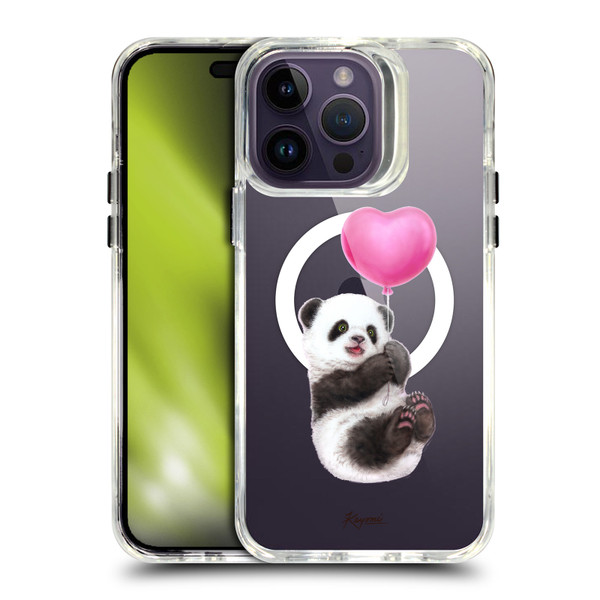 Kayomi Harai Animals Panda Balloon SHOCKPROOF BUMPER CASE COMPATIBLE WITH Apple iPhone 14 Pro Max & MAGSAFE