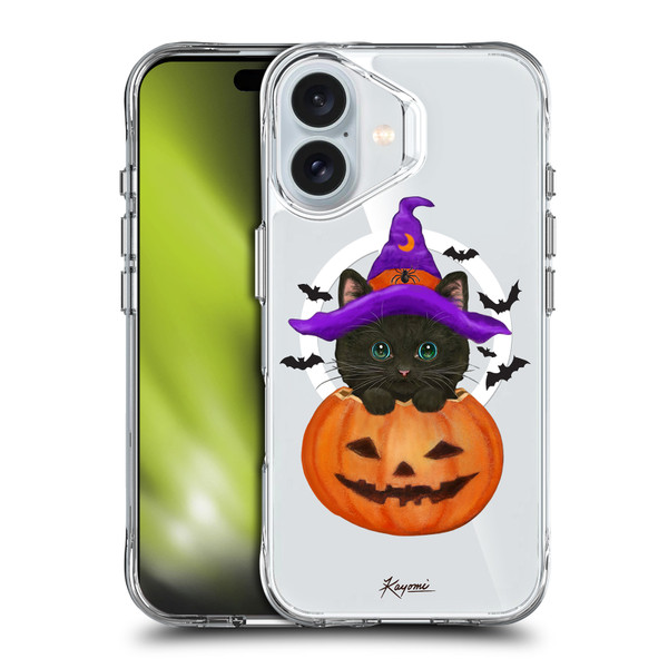 Kayomi Harai Animals Halloween Cat SHOCKPROOF BUMPER CASE COMPATIBLE WITH Apple iPhone 16 & MAGSAFE