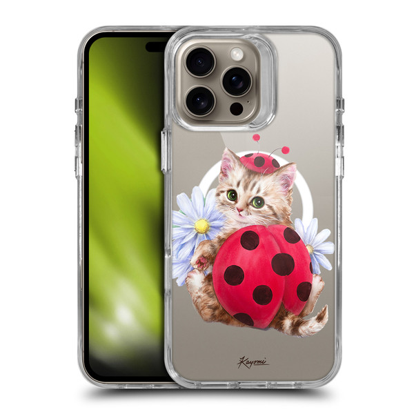 Kayomi Harai Animals Ladybug Cat SHOCKPROOF BUMPER CASE COMPATIBLE WITH Apple iPhone 16 Pro Max & MAGSAFE