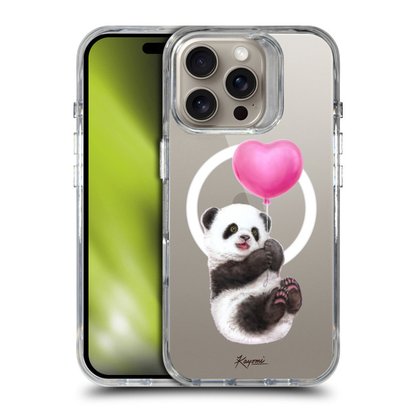 Kayomi Harai Animals Panda Balloon SHOCKPROOF BUMPER CASE COMPATIBLE WITH Apple iPhone 16 Pro & MAGSAFE