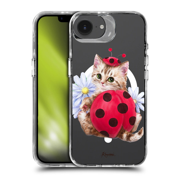 Kayomi Harai Animals Ladybug Cat SHOCKPROOF BUMPER CASE COMPATIBLE WITH Apple iPhone 16e / Apple iPhone 17e & MAGSAFE