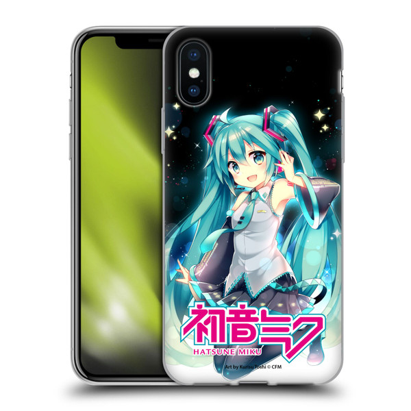 Hatsune Miku Graphics Night Sky Soft Gel Case for Apple iPhone X / iPhone XS & MagSafe