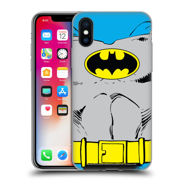 Batman DC Comics Logos Classic Costume Soft Gel Case for Apple iPhone X / iPhone XS & MagSafe