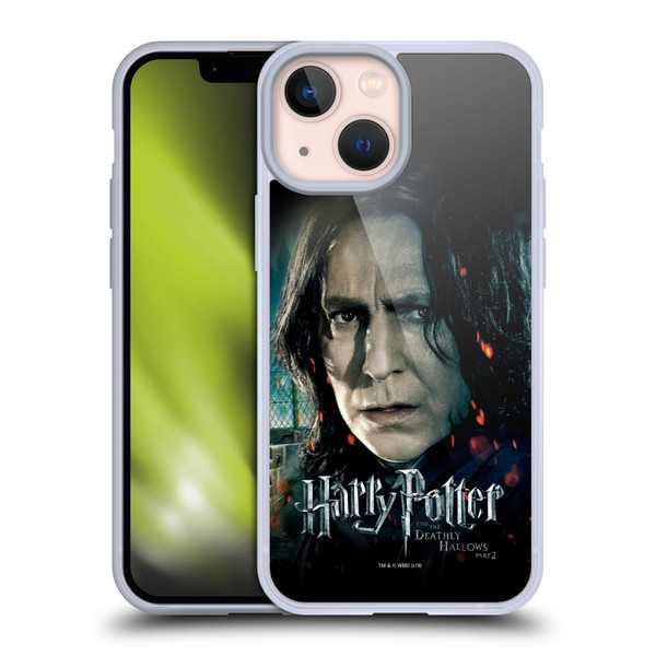 Harry Potter Deathly Hallows VIII Severus Snape Soft Gel Case for Apple iPhone 13 Mini & MagSafe