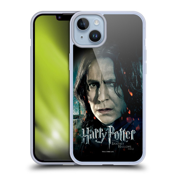 Harry Potter Deathly Hallows VIII Severus Snape Soft Gel Case for Apple iPhone 14 Plus & MagSafe