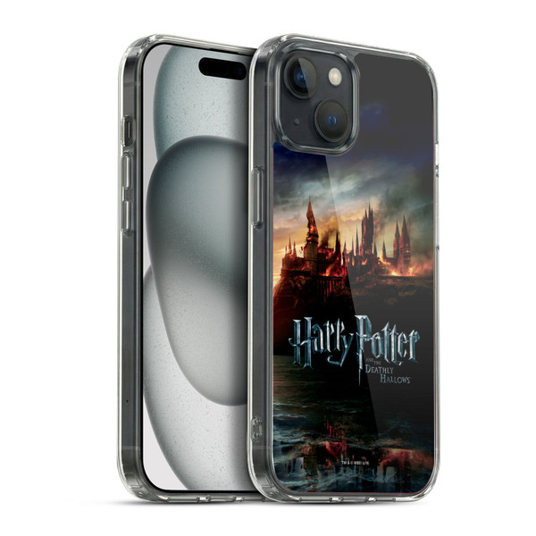 Harry Potter Deathly Hallows VIII Castle Soft Gel Case for Apple iPhone 15 Plus & MagSafe
