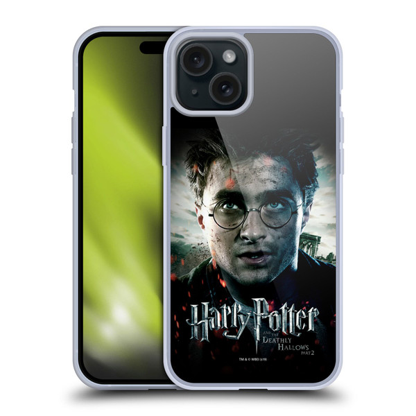 Harry Potter Deathly Hallows VIII Potrait Soft Gel Case for Apple iPhone 15 Plus & MagSafe