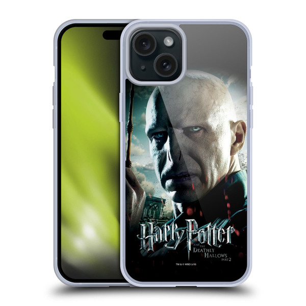 Harry Potter Deathly Hallows VIII Voldemort Soft Gel Case for Apple iPhone 15 Plus & MagSafe
